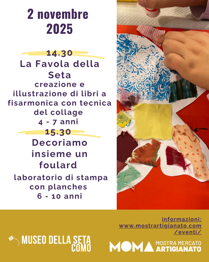 Laboratori per bambini Mostra Mercato Artigianato 2/11/25
